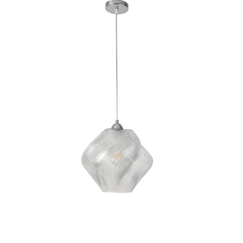 Подвес Moderni E27 1х60W 220V Tide металл/стекло хром/прозрачный, картинка