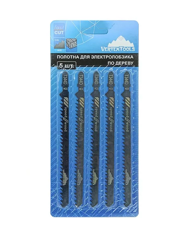 Полотно для электролобзика VERTEXTOOLS t344d 5 шт, картинка