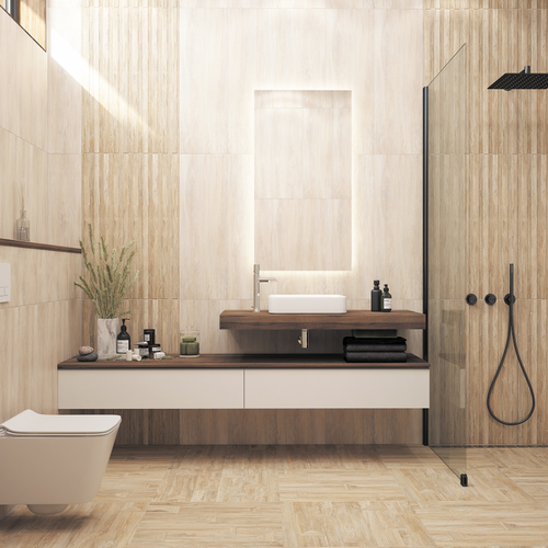 Плитка Керамин Монте белая 30X90 см 1,35 м², детальное фото