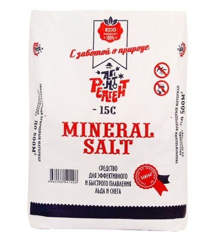 Противогололедный реагент Mr.Defroster Mineral Salt 25 кг, картинка