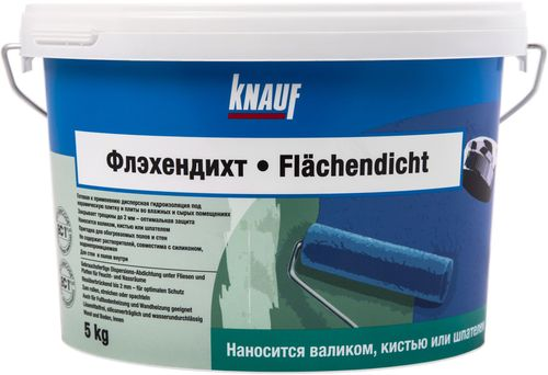 Гидроизоляция обмазочная KNAUF Флэхендихт без битума 5 кг, детальное фото
