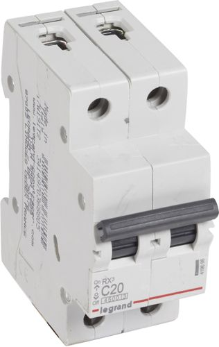 Автоматический выключатель Legrand RX3 2Р С20А 4,5кА, изображение