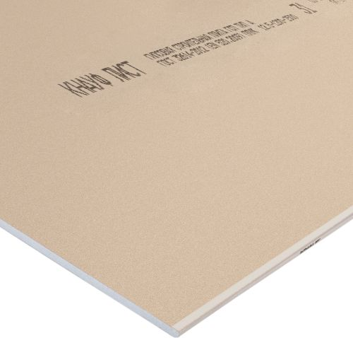 ГКЛ стандартный KNAUF 2500x1200x12,50 мм, крупный план