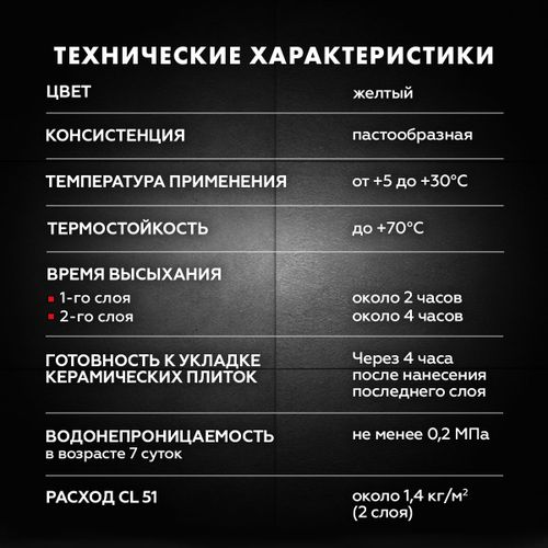 Мастика Церезит Экспресс CL 51, 15 кг, крупный план