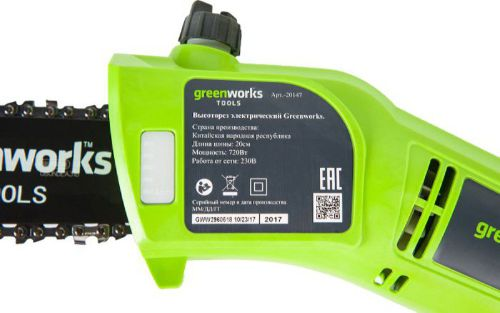 Высоторез электрический GREENWORKS 720Вт 20см, GPS7220, фото