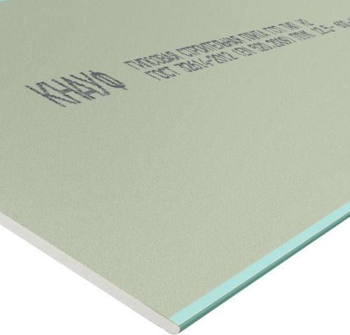ГКЛ влагостойкий KNAUF 1500x600x12,50 мм, фотография