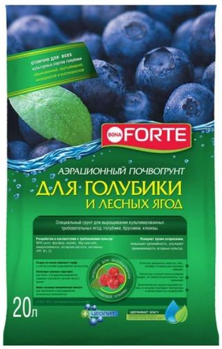 Грунт Bona Forte для голубики и лесных ягод, 20л, детальное фото