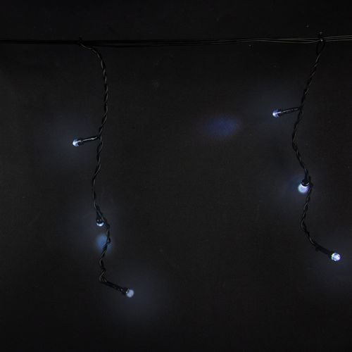 Гирлянда внешняя занавес Glos 120 LED белый 20 м, изображение