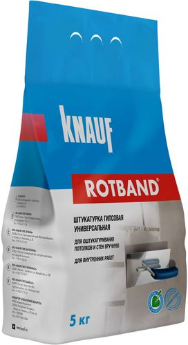 Штукатурка универсальная гипсовая KNAUF ROTBAND серая 5 кг, картинка