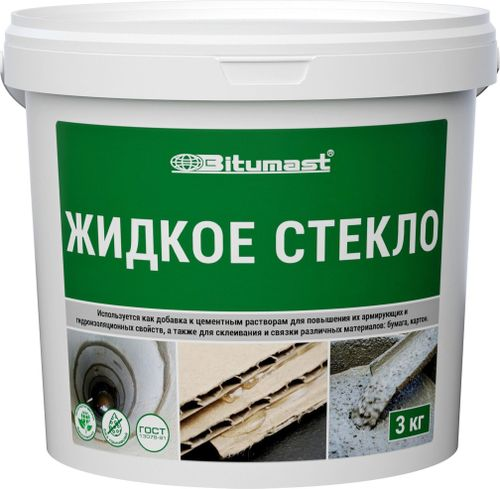 Жидкое стекло Bitumast 3 кг, картинка