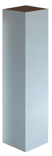 Элемент соединительный к плинтусу МДФ Smartprofile Color 18х18х84 мм cильвер, крупный план