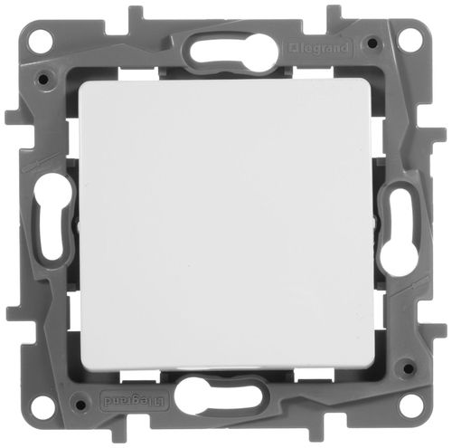 Переключатель 1-клавишный Legrand Etika 672205 белый, изображение