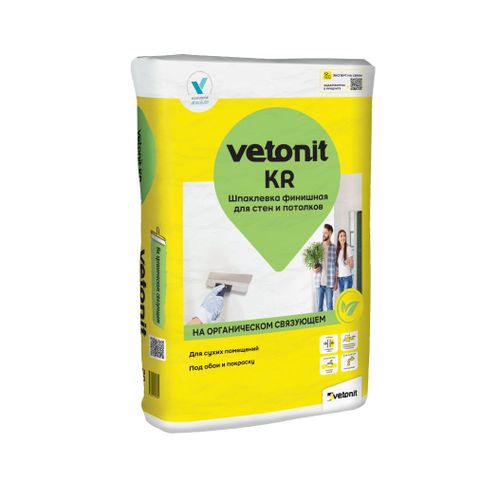 Шпатлевка финишная Vetonit KR 20 кг, изображение