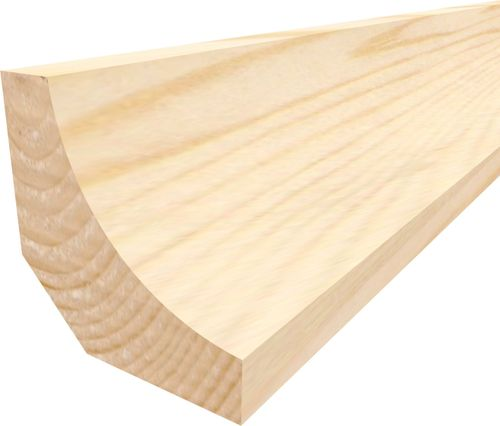 Напольный плинтус Timber&Style массив дерева 1000x24x24 мм коричневый, вид