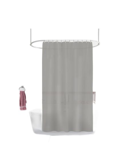 Штора для ванн PEVA GX008-4,180х200, Line, серая, фотография