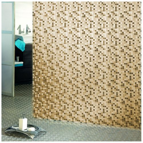 Штора для ванны Bacchetta Mosaico 182х182 см бежевая, изображение