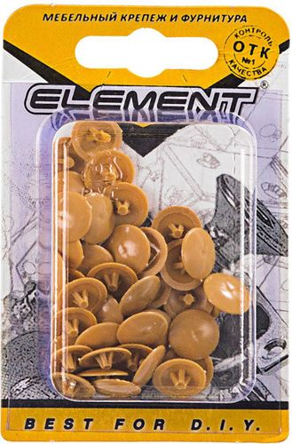 Мебельная заглушка Element бук 13 мм 40 шт, вид