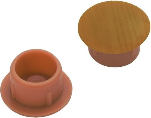 Мебельная заглушка Tech-KREP пластиковая дуб 8 мм 35 шт, фото