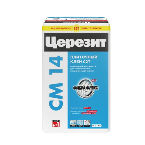 Плиточный клей цементный Церезит CM 14 Extra 25 кг, детальное фото