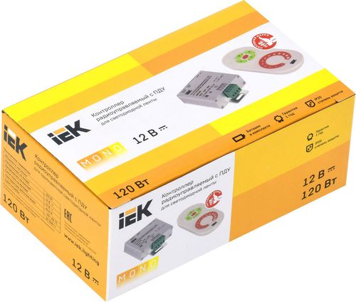 Контроллер для светодиодной ленты IEK LSC1-MONO-120-RF-20-12-W 120 Вт 12 В IP20, изображение
