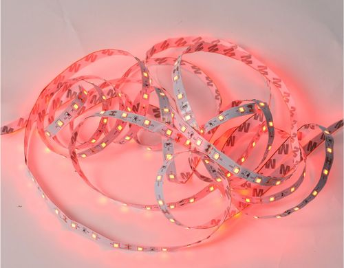 Светодиодная лента IEK SMD 2835 60LED IP20 12В 4,8Вт красный 5 м, фото
