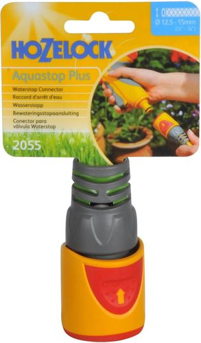 Коннектор для шланга HOZELOCK AquaStop Plus 2055P6536 1/2 дюйма, изображение