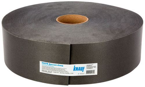 Уплотнительная лента KNAUF 95 мм х 30 м х 3 мм черная, крупный план