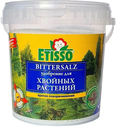 Гранулированное комплексное удобрение для любых хвойных растений, изображение