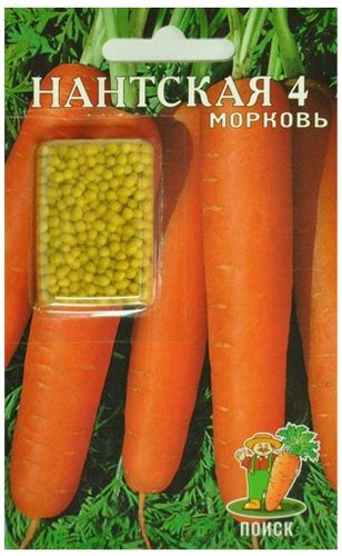 Семена Моркови ПОИСК Нантская 4 300 шт, вид
