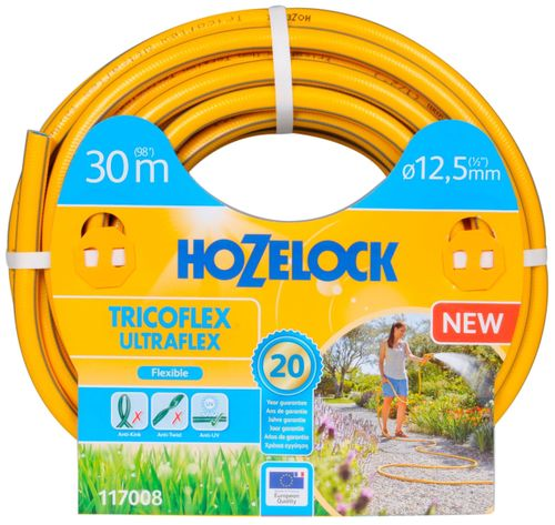 Шланг для полива HOZELOCK  Tricoflex Ultraflex 1/2 дюйма 30 м, фотография