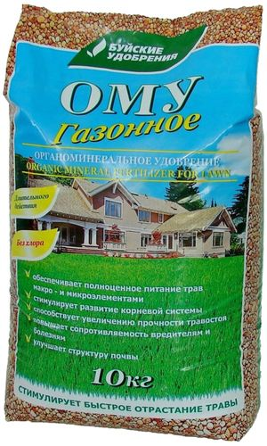 Удобрение органоминеральное Буйские удобрения Газонное для газонов 10 кг, детальное фото