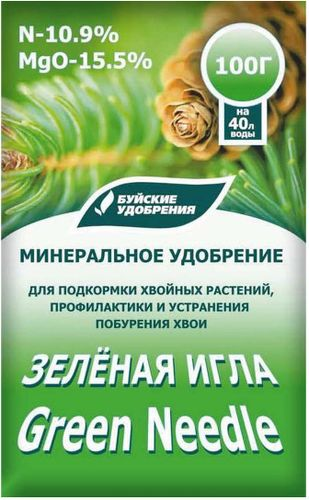 Удобрение минеральное Зеленая игла универсальное 100 г, детальное фото