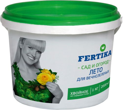 Удобрение FERTIKA Сад и огород Лето для вечнозеленых растений 1 кг, детальное фото
