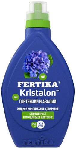 Удобрение комплексное FERTIKA Кристалон для цветочных гортензий и азалий 0,5 л, вид