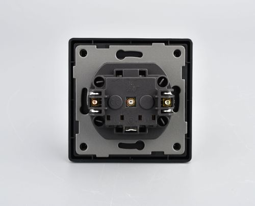 Розетка электрическая 1 пост ALTECH ENCORE 1SG IP44 графит, вид
