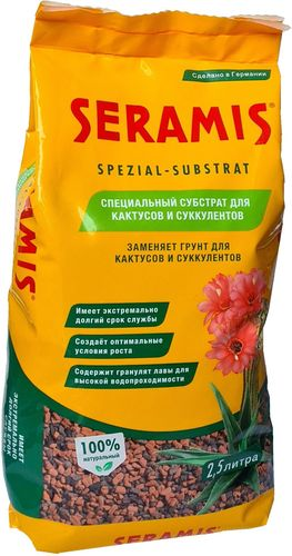 Субстрат для кактусов и суккулентов Seramis 2,5 л, фото