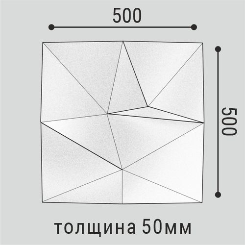 Стеновая панель Polymer Bello Deco СП 16 500*500, фотография