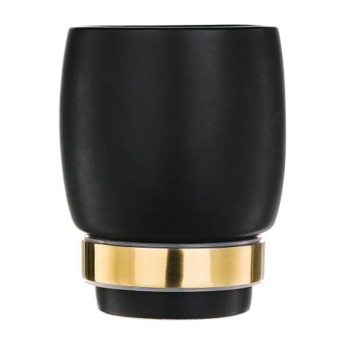 Стакан для зубных щеток настенный Moroshka Oro Nero черный 1 шт, фото