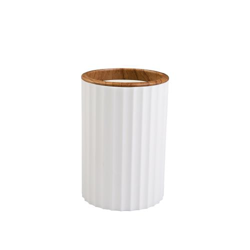Стакан для зубных щеток Land White пластик белый, изображение