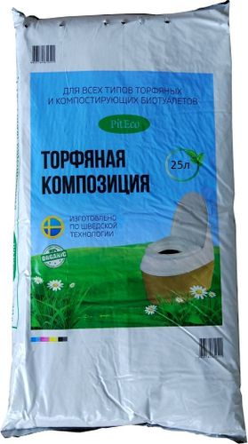 Торфяная композиция PitEco 25 л, изображение
