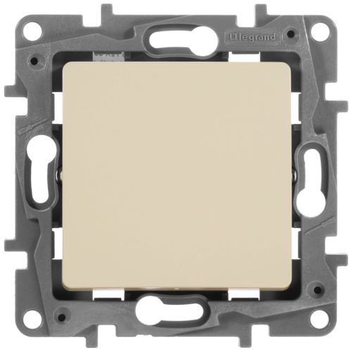 Переключатель 1-клавишный Legrand Etika 672309 слоновая кость, крупный план