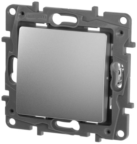 Переключатель 1-клавишный Legrand Etika 672409 алюминий, вид