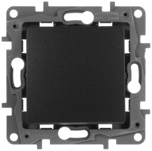 Переключатель 1-клавишный Legrand Etika 672605 антрацит, фотография