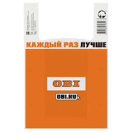 Пакет-майка OBI 40х65, картинка