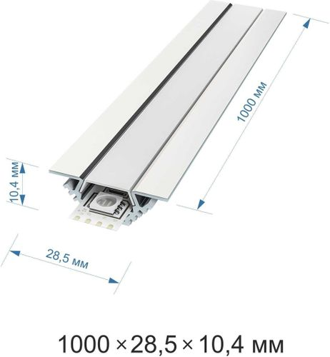 Профиль для светодиодной ленты Apeyron Electrics 08-07 1 м серебристый, фото