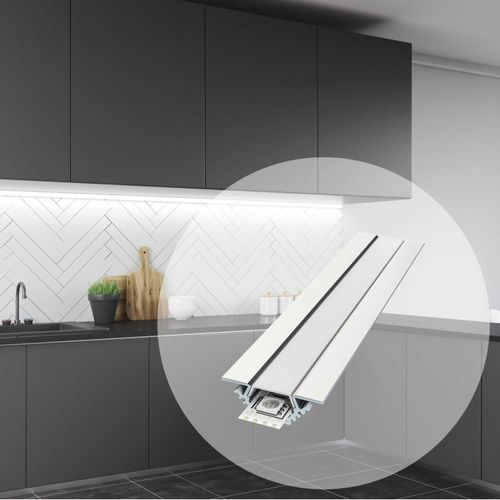 Профиль для светодиодной ленты Apeyron Electrics 08-07 1 м серебристый, картинка