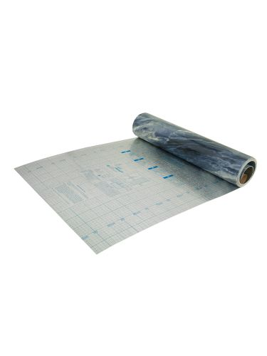 Самоклеящаяся ПВХ плитка РУЛОН LAKO DECOR "Мрамор Леванто" толщина 2мм 1,8м² 60х300 см, детальное фото