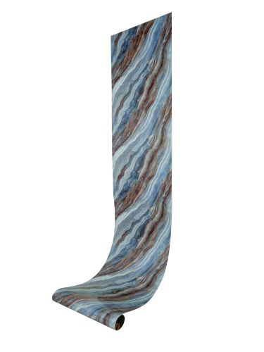 Самоклеящаяся ПВХ плитка РУЛОН LAKO DECOR "Мрамор Алтея" толщина 2мм 1,8м² 60х300 см, изображение