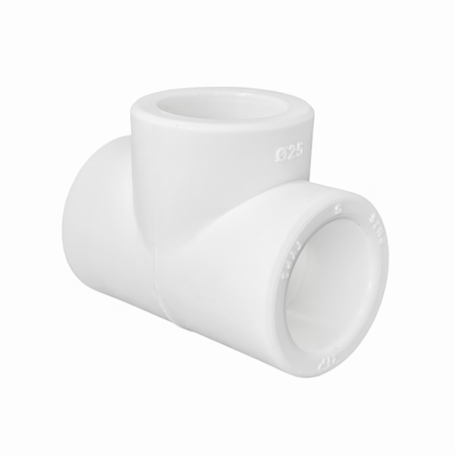 Тройник PPR  25х25х90, PN25 белый, RTP, детальное фото