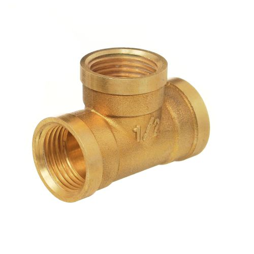 Тройник БАЗ 1/2"-1/2"-1/2" вн.-вн.вн. В Т15В, детальное фото